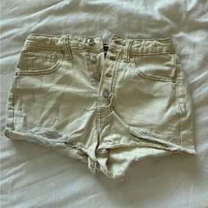 Wild fable off white denim shorts